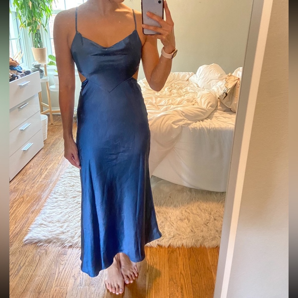 HELLO MOLLY BRIGHT HORIZONS DRESS BLUE XS